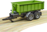 2035 - BRUDER - Rimorchio per trattori con container ribaltabile
