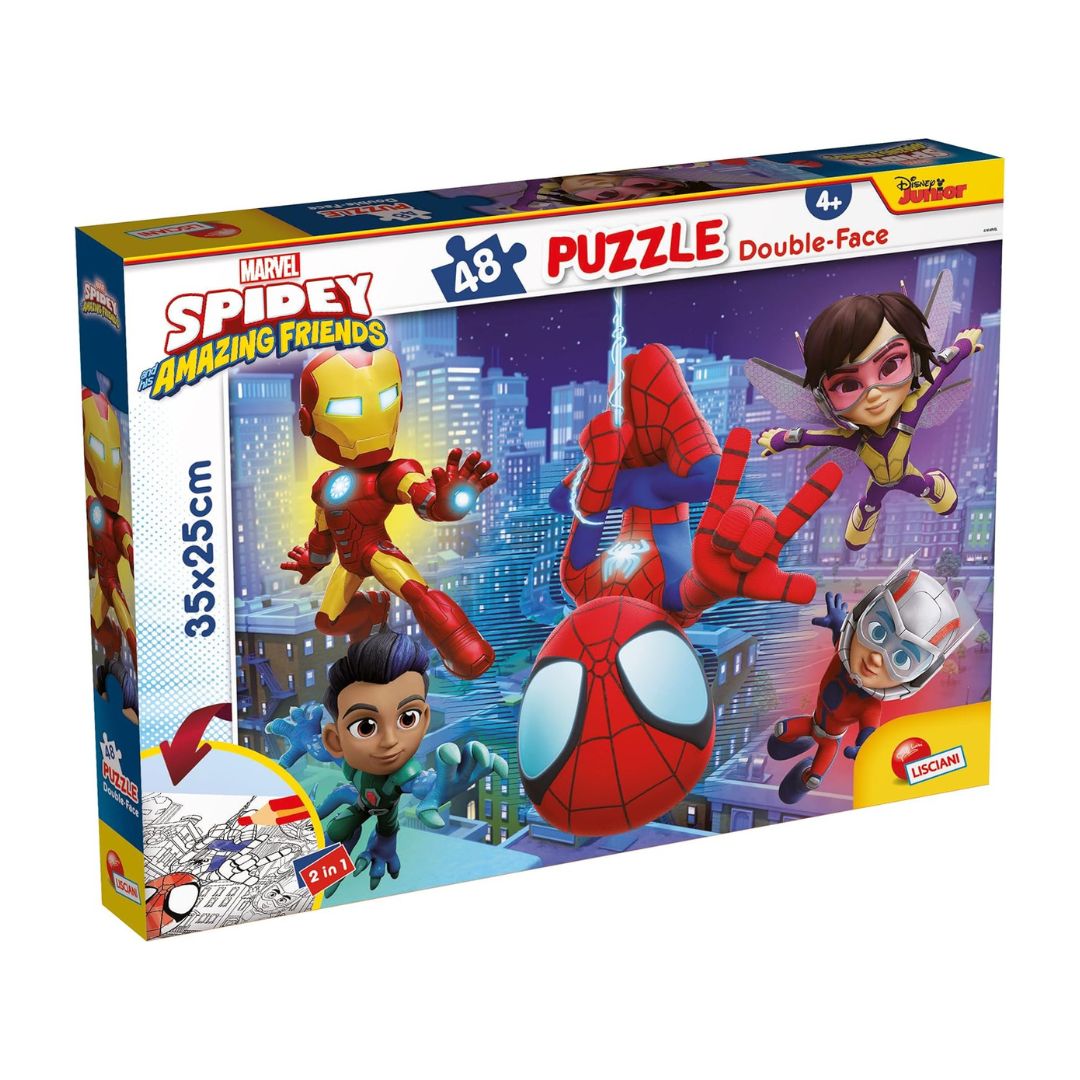 99610 Lisciani - Spidey - Puzzle Double Face (48 pezzi)