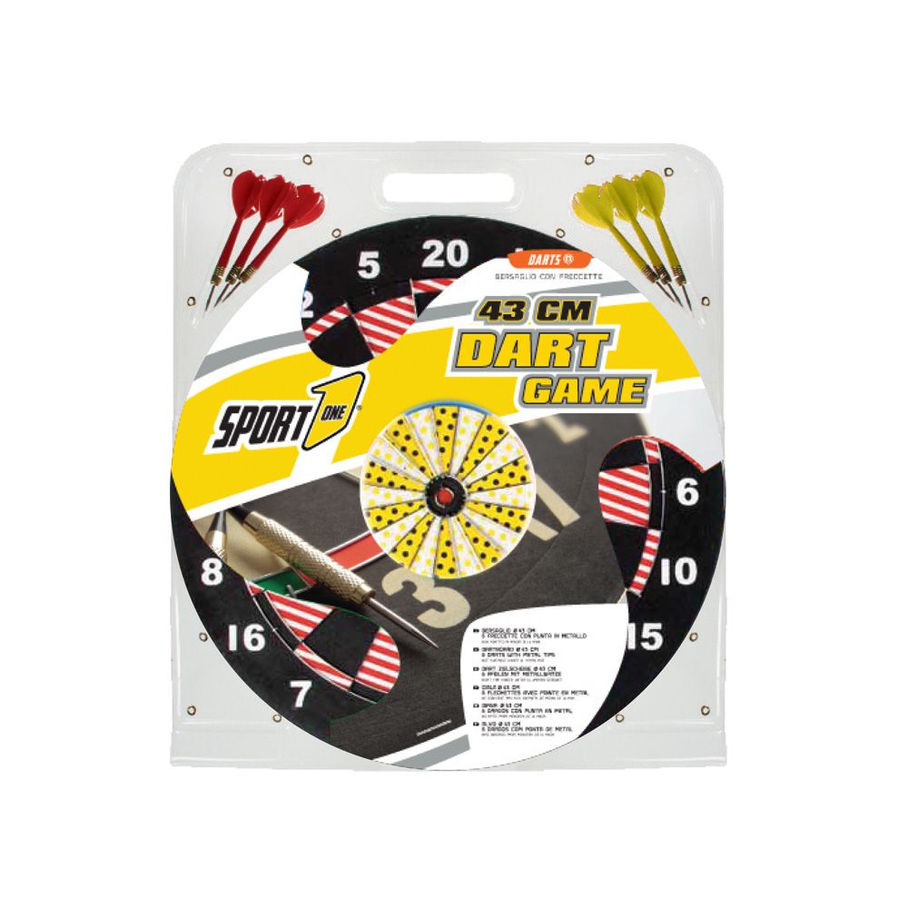 704700016 - SPORT-ONE - BERSAGLIO SPORT 43 cm con 6 dardi da 15 gr.