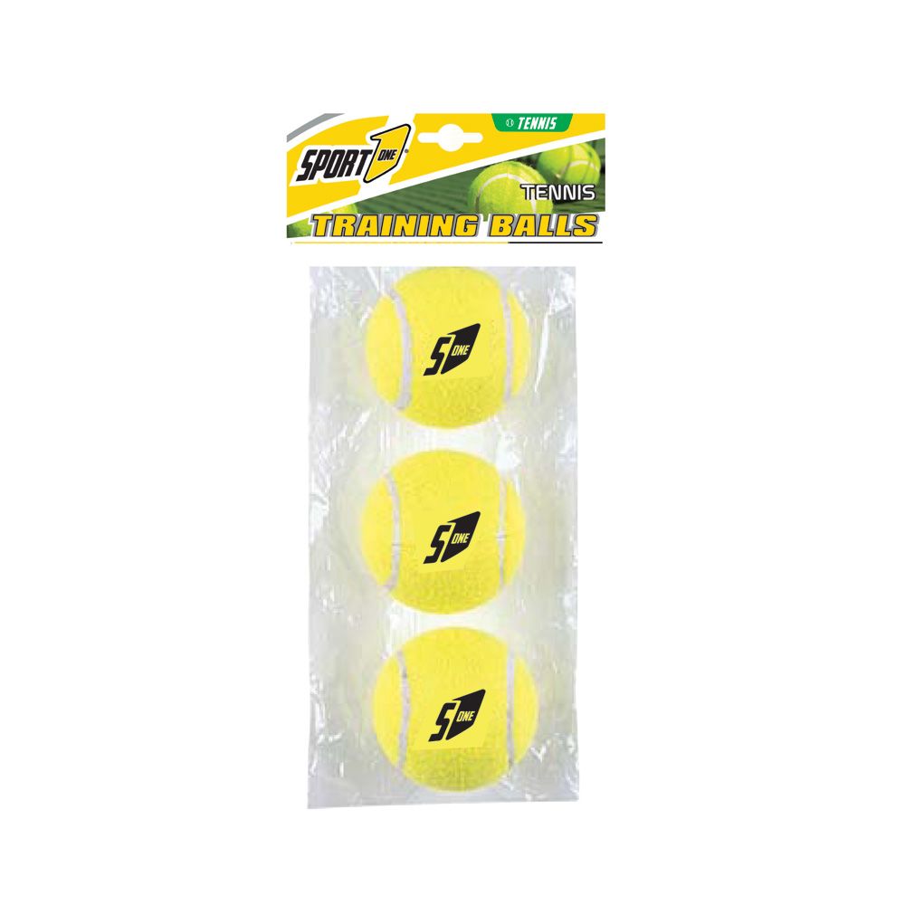 708300036 - SPORT-ONE - PALLE TENNIS GIALLE IN BUSTA (3PZ)