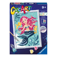 23568 Ravensburger: CreArt - Sirena con glitter - Serie D Classic