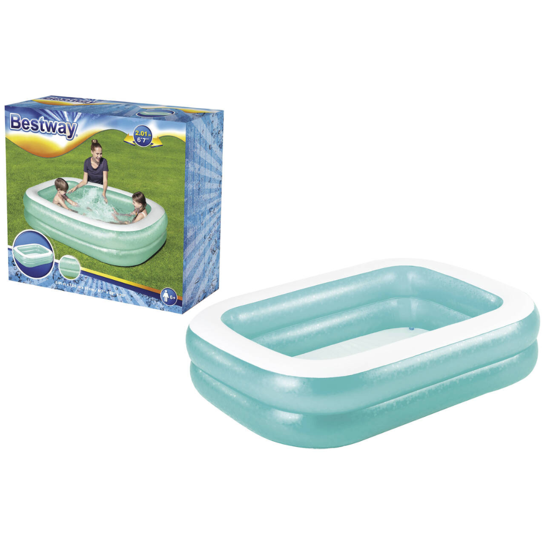 96798 Bestway - Piscina gonfiabile a 2 anelli (2,01 m x1,50 m x 51 cm)
