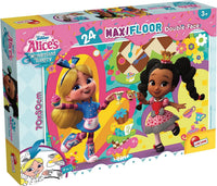 99535 - LISCIANI - DISNEY PUZZLE MAXI FLOOR 24 ALICE'S IN WONDERLAND BACKERY