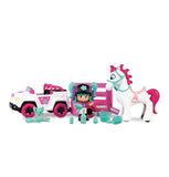 PNY25000 - Pinypon Let’s Go Auto con Rimorchio e Cavallo Playset