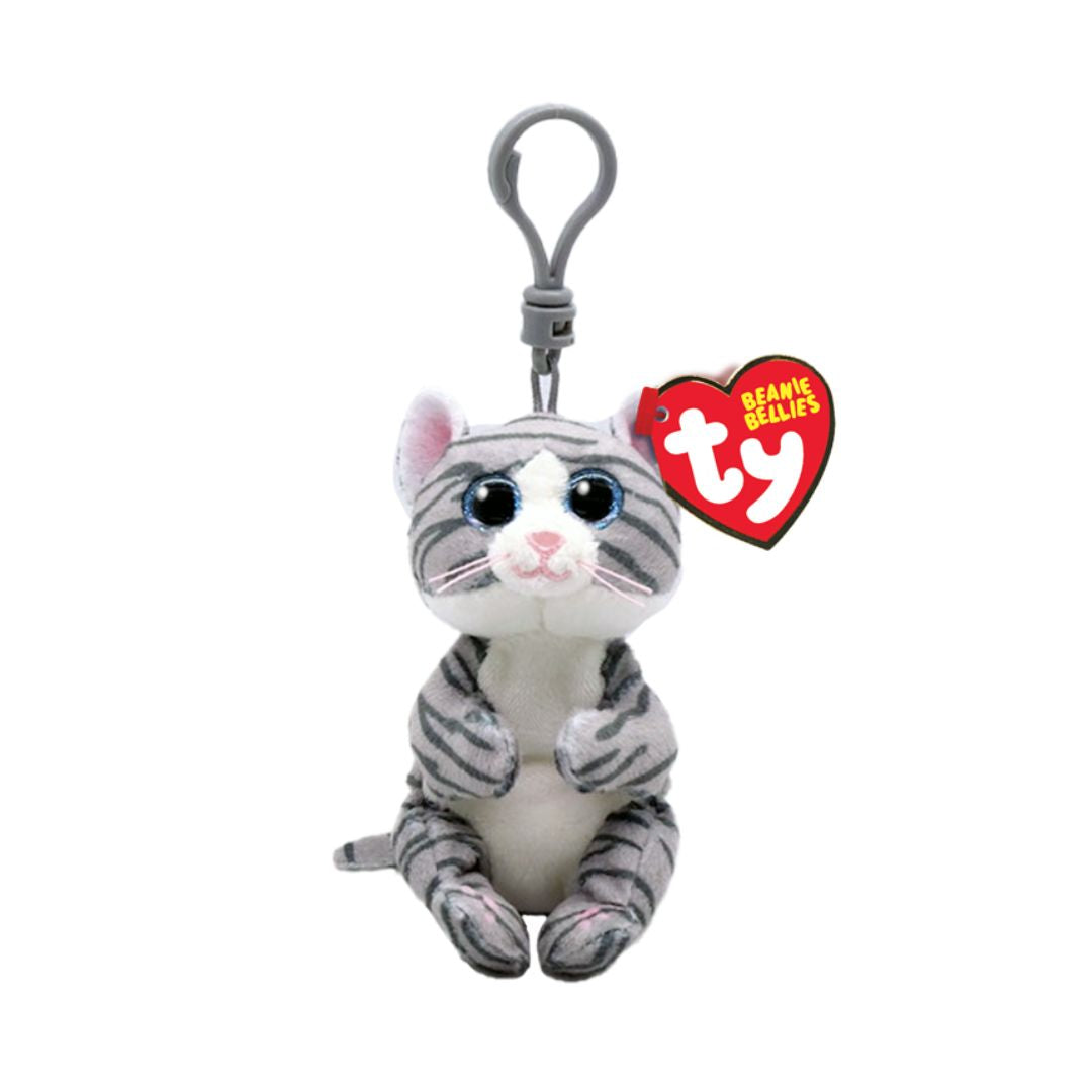 T43100 Ty - Beanie Bellies Clip - Portachiavi peluche Gatto - Mitzi