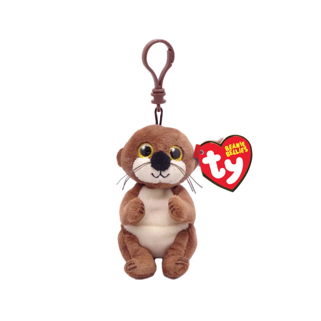 T43101 Ty - Beanie Bellies Clip - Portachiavi peluche Lontra - Mitch