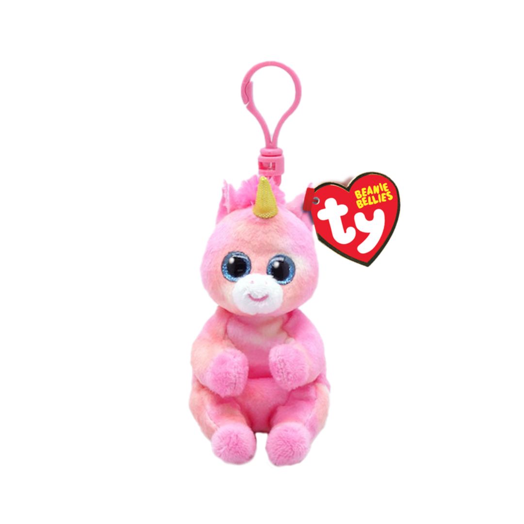 T43102 Ty Beanie Bellies Clip - Portachiavi peluche Unicorno - Skylar