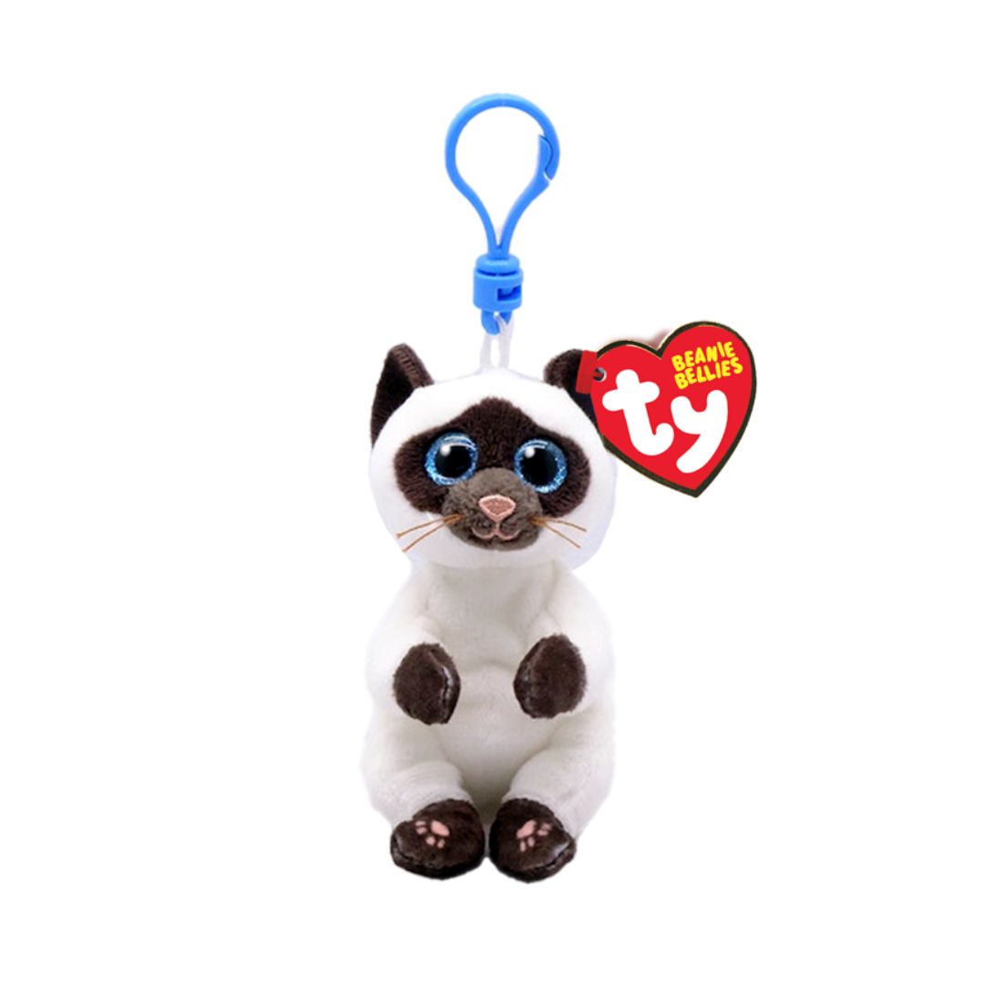 T43106 Ty - Beanie Bellies Clip - Portachiavi peluche Gatto - Miso