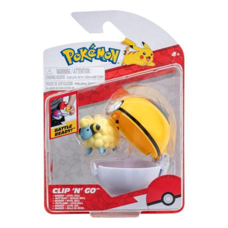 PK160406 Rei Toys - Pokémon Clip 'n' Go - Mareep + Level Ball