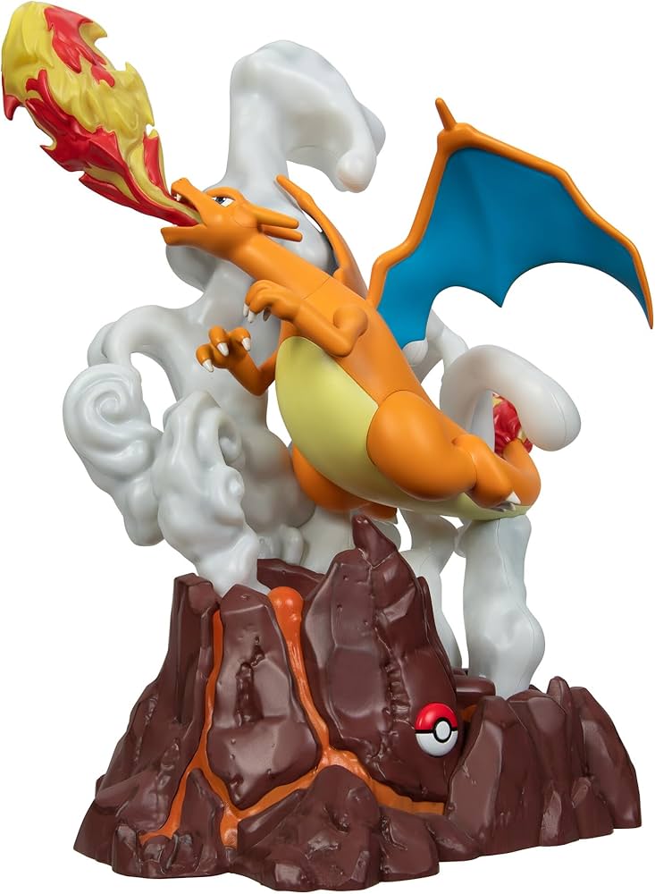 PK090200 Rei Toys Pokemon Select Deluxe Collector Statue CHARIZARD c/effetti lum