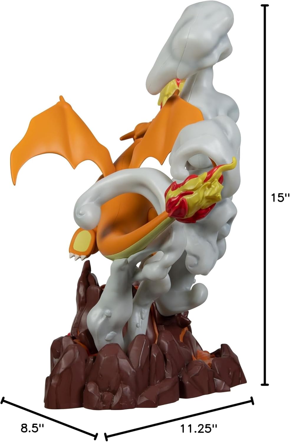 PK090200 Rei Toys Pokemon Select Deluxe Collector Statue CHARIZARD c/effetti lum