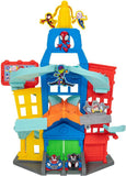 SP090100 Rei Toys Spidey City Playset con 2 veicoli esclusivi