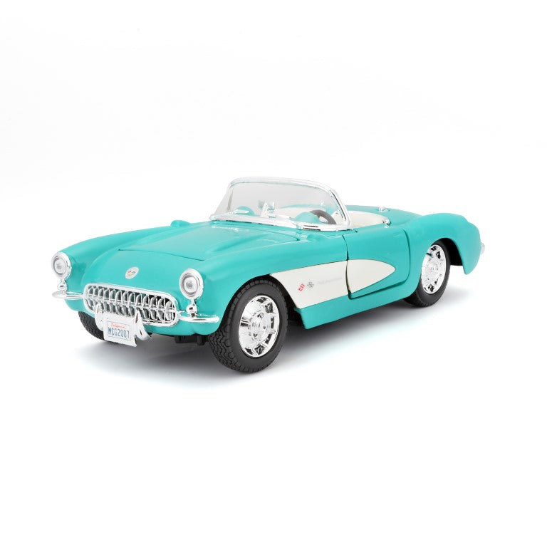 10-31275 Maisto - 1957 Chevrolet Corvette - 1:24 - azzurro