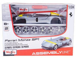 39140 Maisto Model kit - Ferrari Monza SP1 - 1:24 - argento