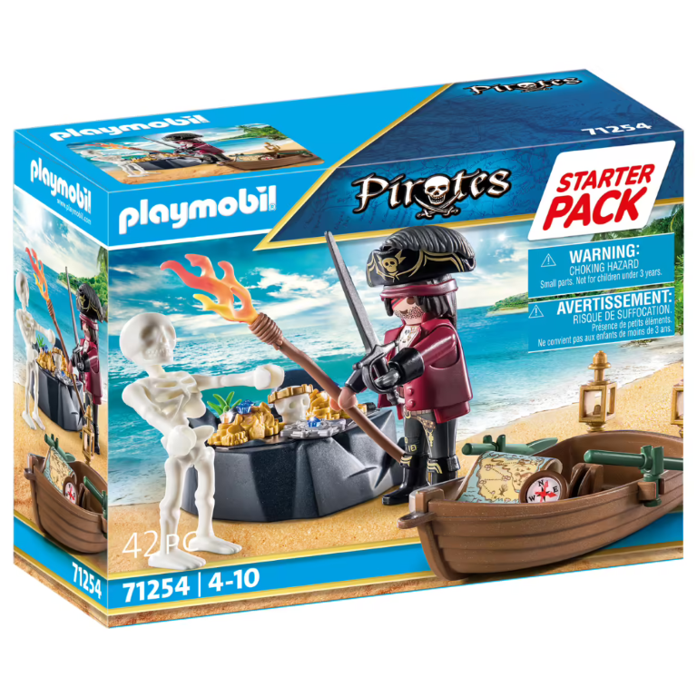 71254 Playmobil Pirates Pirate avec bateau a remi