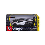 18-28023 - Bburago - 1:24 - Racing - Lamborghini Essenza SCV12 - #12 Bianca/Nera