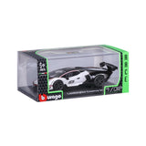 18-41167 - Bburago - 1:32 - Race - Lamborghini Essenza SCV12 - #12 Bianca/Nera