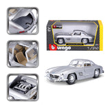 18-22023 SL Bburago - Mercedes-Benz 300 SL (1954), argento - 1:24