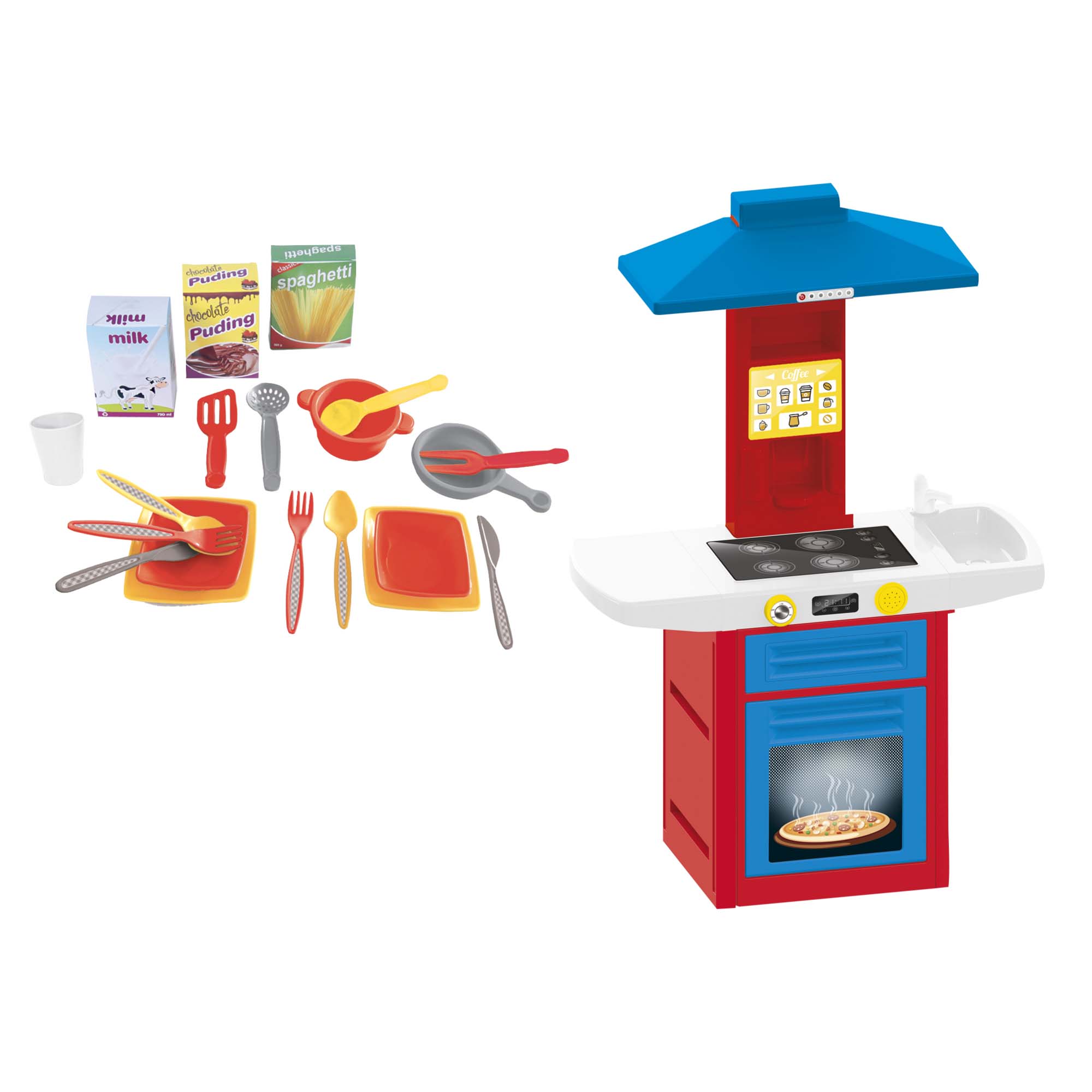 641490 Globo DOLU CUCINA giocattolo 100CM con 20 ACCESSORI