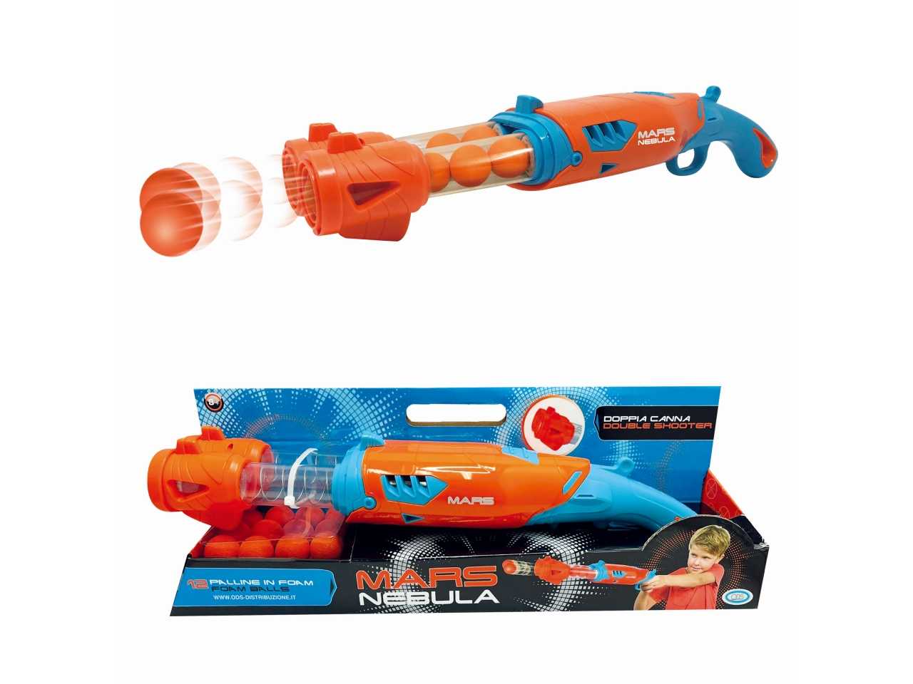 ODS 42973 Mars fucile giocattolo Nebula Double Shooter
