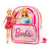 ODS 44904 Barbie Travel Set 2 in 1 Zainetto 29x22x9 Tasca Frontale e Barbie