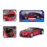18-11040 RD - Bburago - 1:18 - Bugatti Chiron - Nera/Rossa