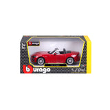 18-21083 Bburago - Fiat 124 Spider, rossa - Scala 1:24