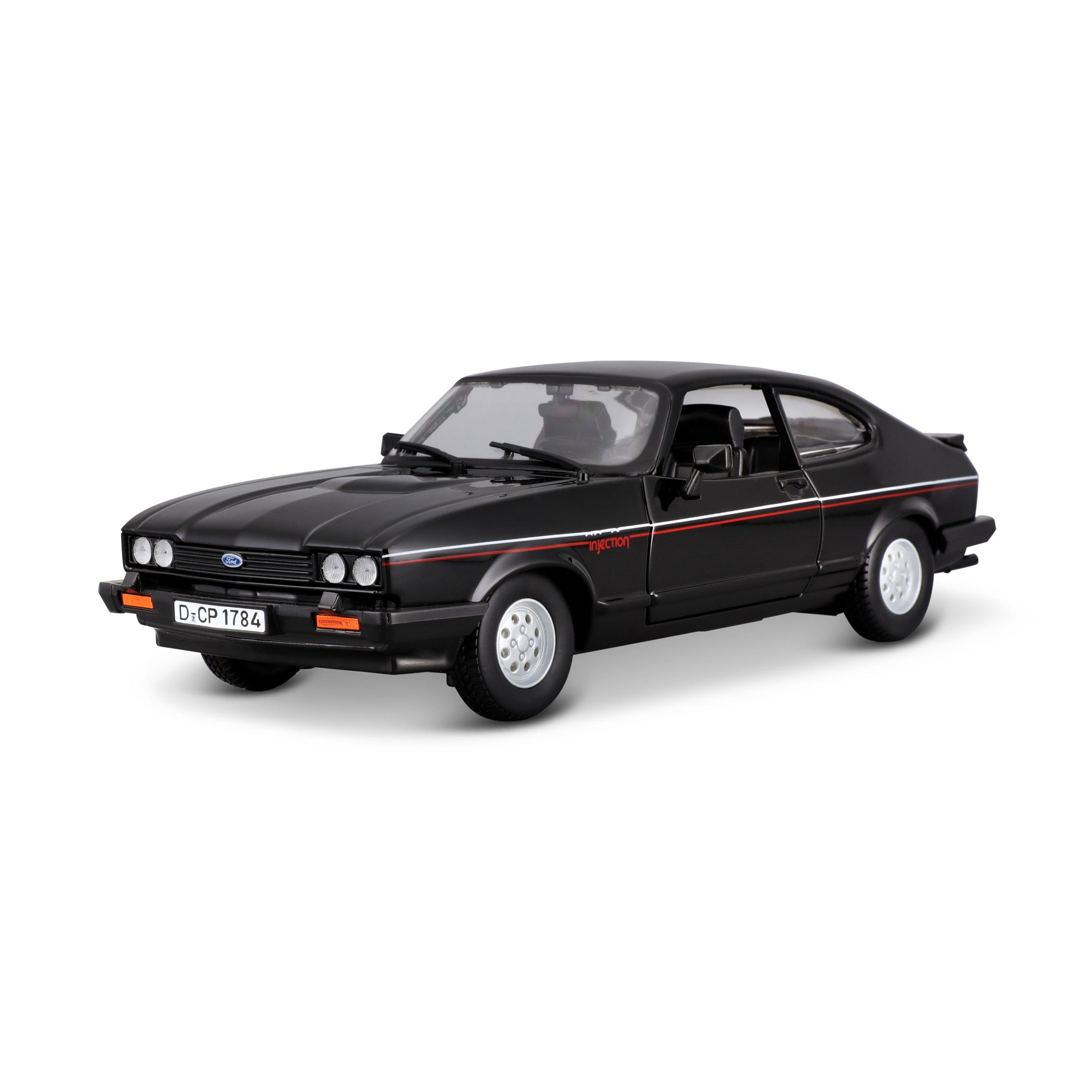 18-21093 Bburago - Ford Capri GT (1982), nera - Scala 1:24