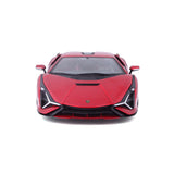 18-21099 RD Bburago - Lamborghini Sian FKP 37, rossa - Scala 1:24