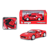 18-26306 Bburago Ferrari Racing - Ferrari F355 Challenge, rossa - 1:24