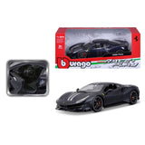 18-26026 BU Bburago Ferrari R&P - Ferrari 488 Pista, blu - Scala 1:24