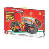 18-31204 Bburago Ferrari R&P - Parking garage + 2 auto Ferrari - 1:43