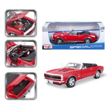 10-31684 Bburago Maisto - 1:18 - 1967 CHEVROLET CAMARO SS 396 CONVERTIBLE