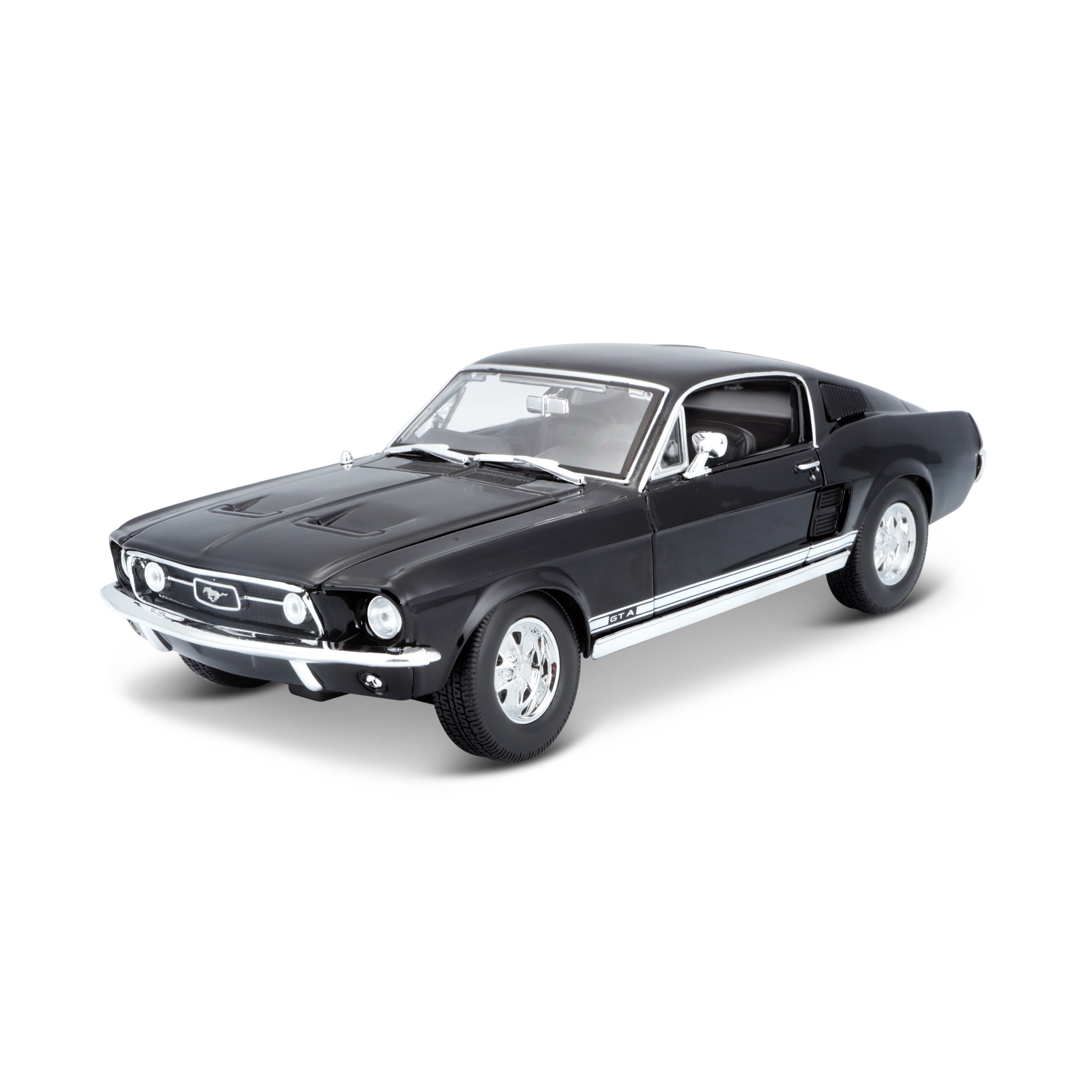 10-31166 BK Bburago Maisto - Ford Mustang Fastback (1967), nera - 1:18