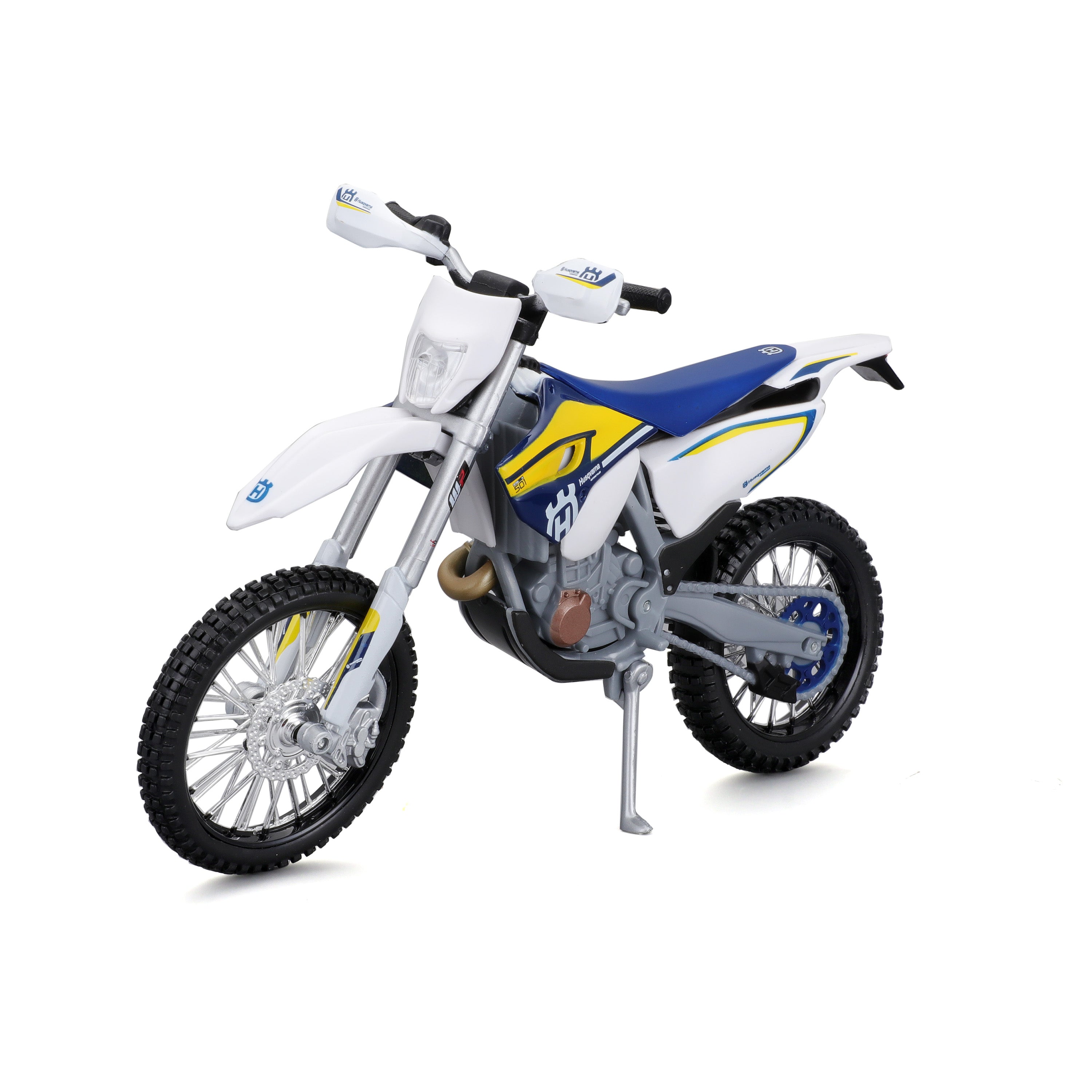 10-32706 Bburago Maisto - Husqvarna FE 501, moto con cavalletto - Scala 1:12