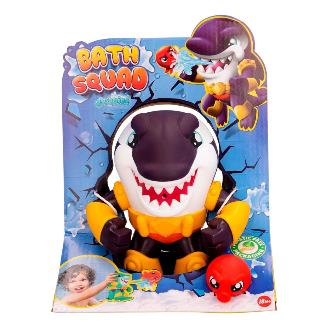 911796 IMC Toys - Bloopies: Bath Squad - Squalo Viola - Giochi per il bagnetto