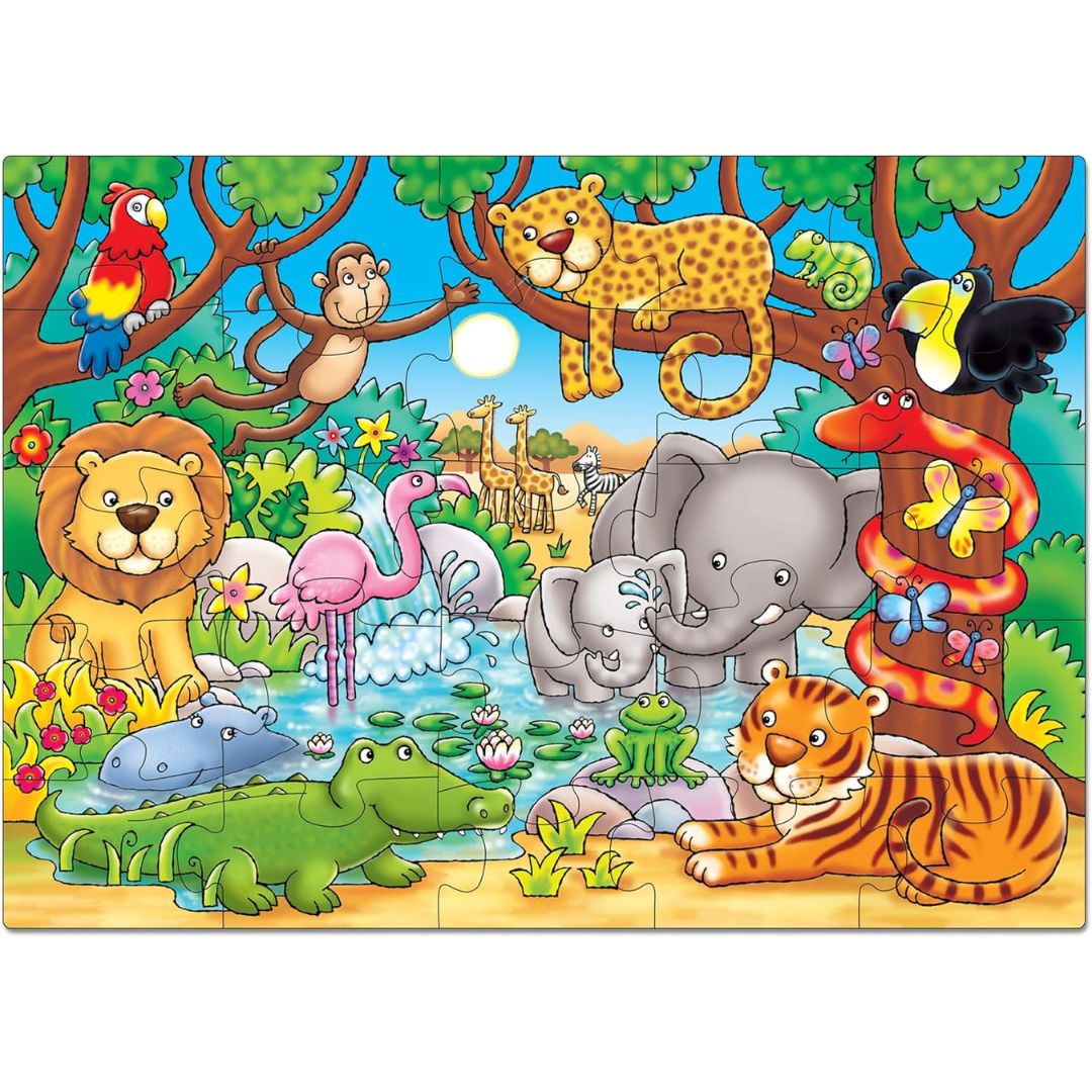 ORC0301IT Orchard - Chi c'è nella Giungla? - Puzzle per bambini - 25 pz