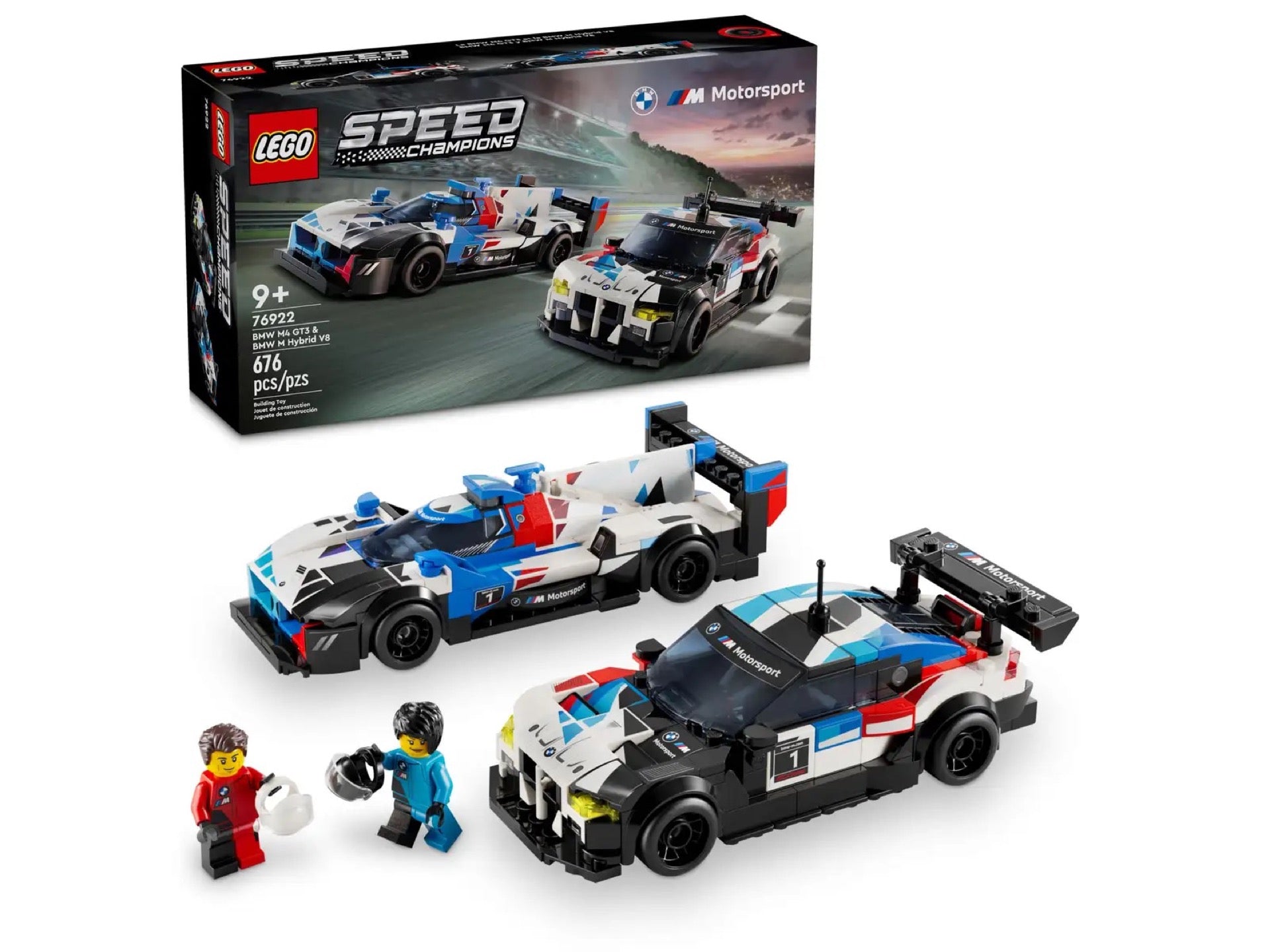 76922 LEGO Speed Champions Auto da corsa BMW M4 GT3 e BMW M Hybrid V8