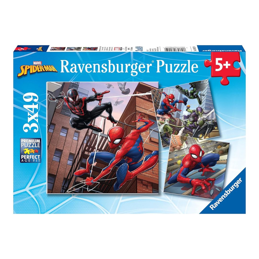 8025 Ravensburger - Spiderman - Puzzle 3x49 pezzi