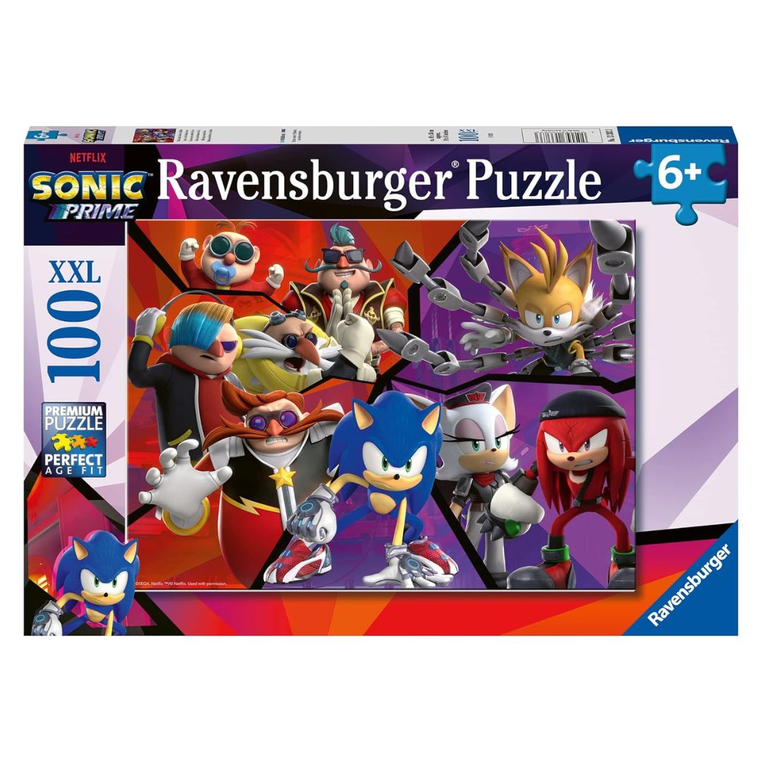 13383 Ravensburger - Sonic Prime - Puzzle XXL - 100 pezzi