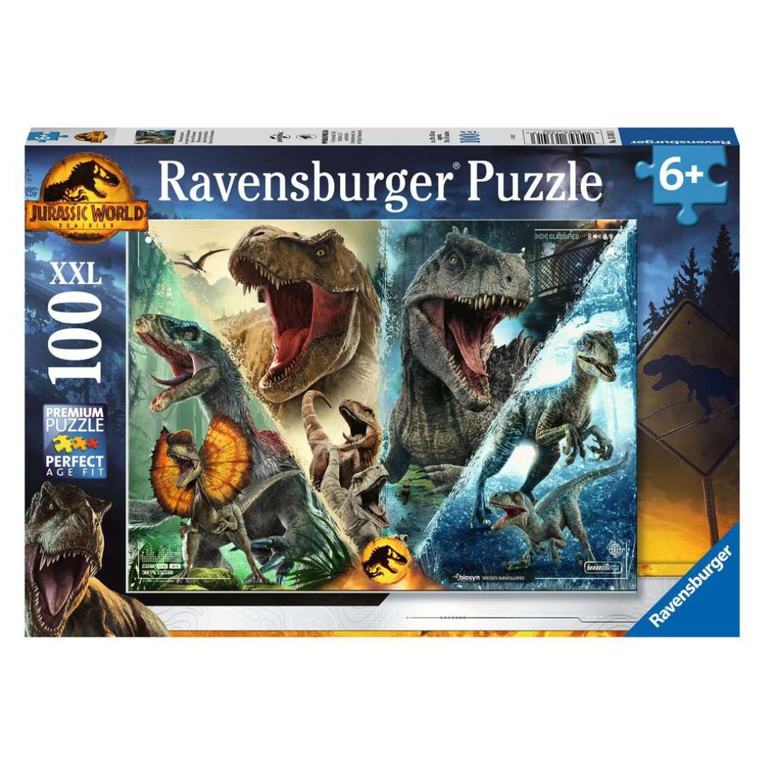 13341 Ravensburger - Jurassic World - Puzzle XXL - 100 pezzi