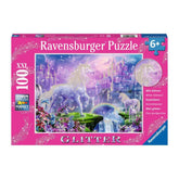 12907 Ravensburger - Regno unicorno - Puzzle Glitter XXL (100 pezzi)