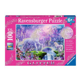 12907 Ravensburger - Regno unicorno - Puzzle Glitter XXL (100 pezzi)