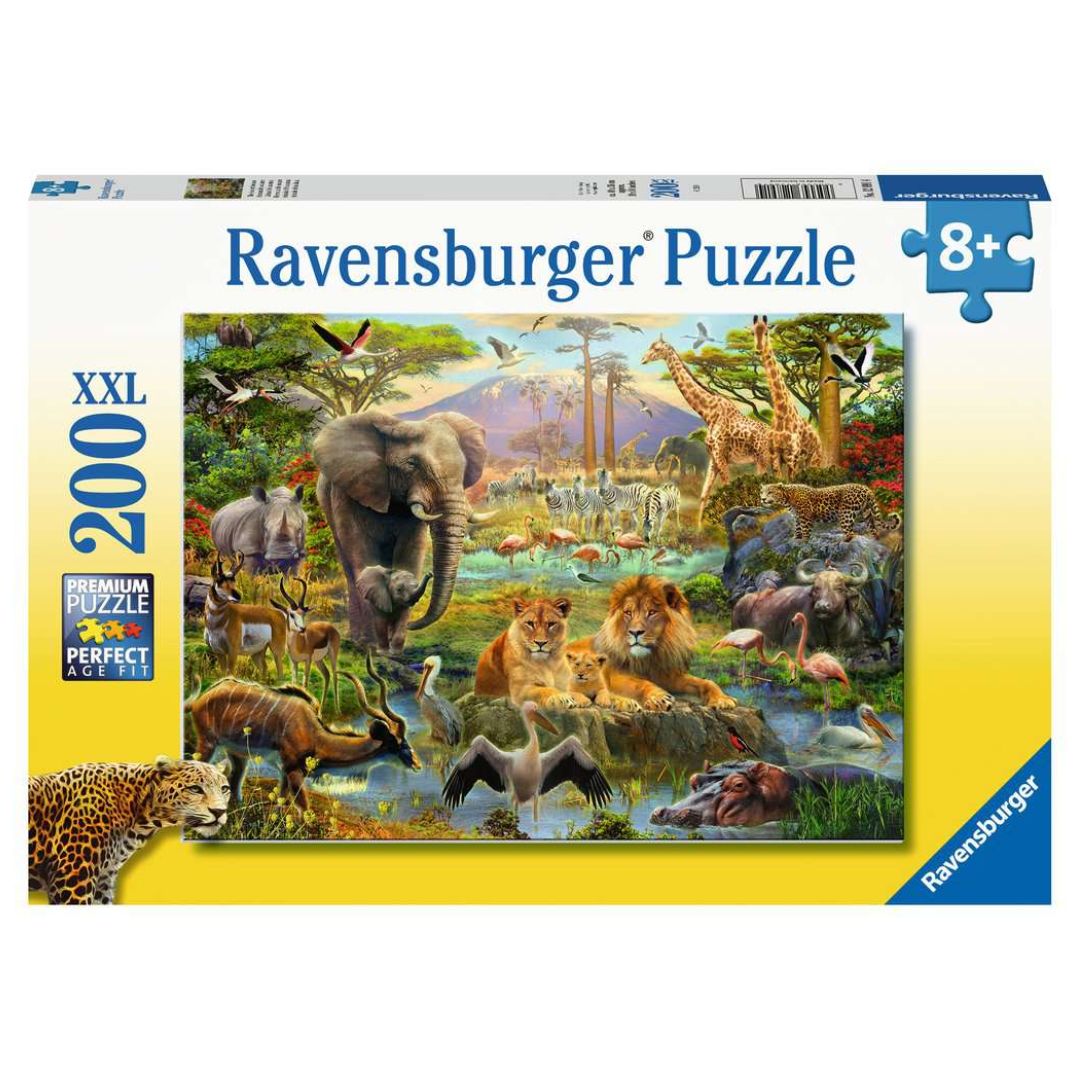 12891 Ravensburger Puzzle 200 pz. XXL Animali della savana