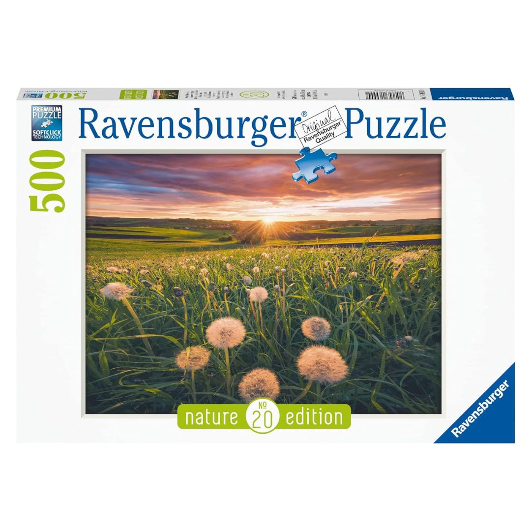 16990 Ravensburger - Denti di leone al tramonto - Puzzle 500 pezzi