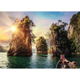 13968 Ravensburger - Rocce di Cheow Lan, Thailandia - Puzzle 1000 pezzi