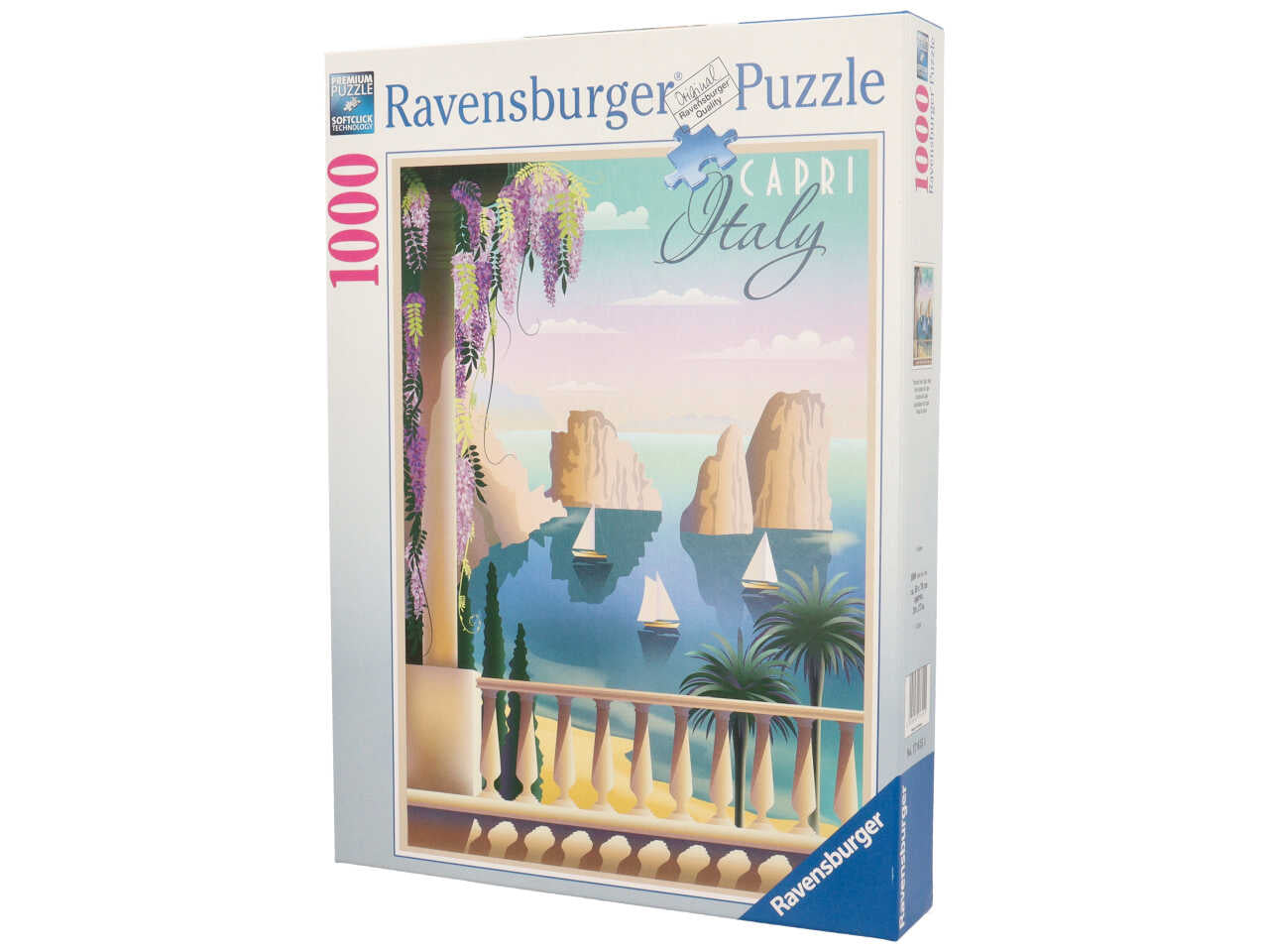 17615 Ravensburger PUZZLE ADULTI 1000 pz Foto Postcard from Capri, Italy,  Puzzle Capri, 14+ – Full Toys
