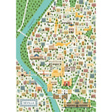 17607 Ravensburger PUZZLE ADULTI 1000 pz Illustrati Map of Seville