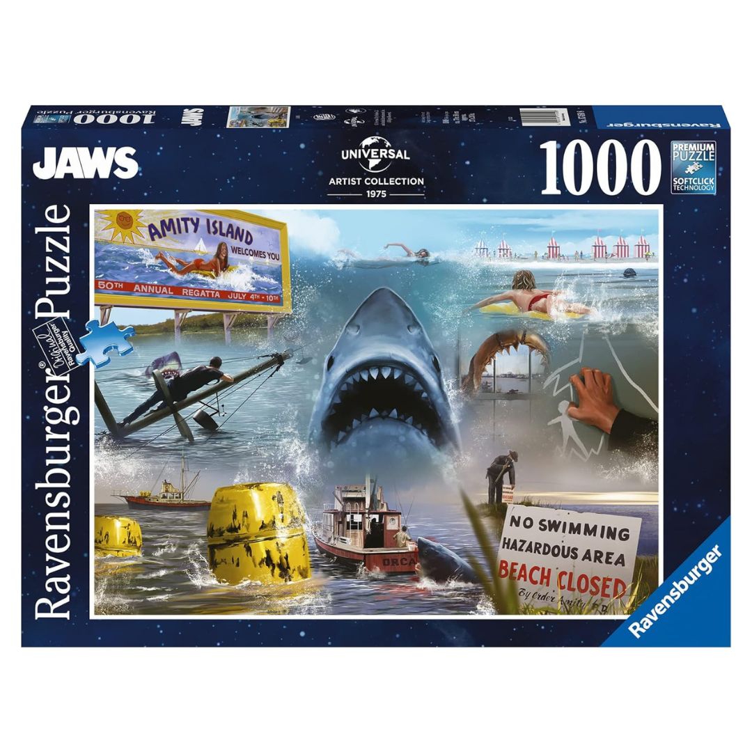 17450 Ravensburger - Jaws: Lo squalo - Puzzle 1000 pezzi