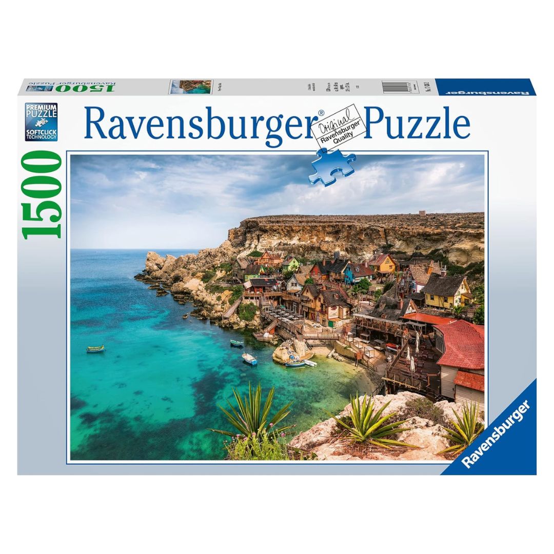 17436 Ravensburger - Popeye village, Malta - Puzzle 1500 pezzi